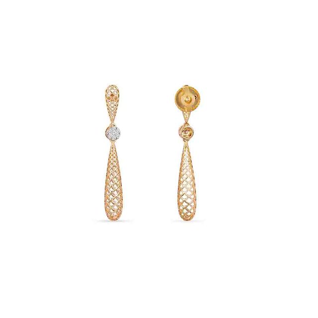 Tanishq 18KT Diamond Drop Earrings for Women 4