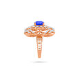 Sapphire Floral Diamond Ring 2