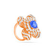 Sapphire Floral Diamond Ring 3