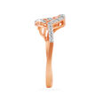Yellow Gold Ring with Delicate Leaf Design 3