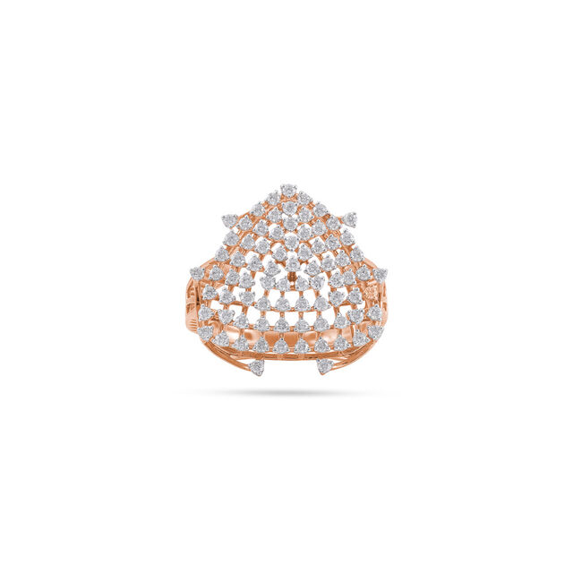 Dazzling Diamond Lattice Ring 