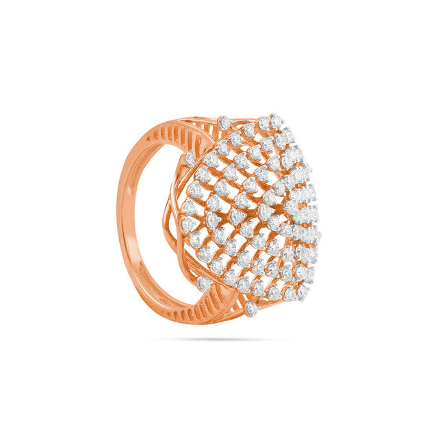 Dazzling Diamond Lattice Ring 3
