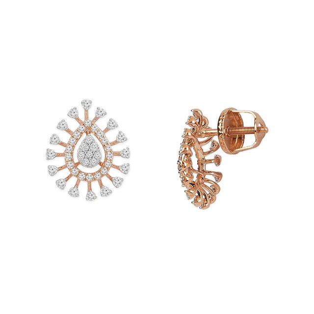 Tanishq 18KT Diamond Earrings for Women 3