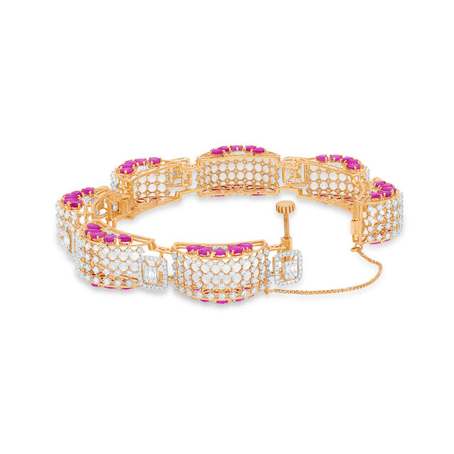 Exquisite Floral Diamond Bangle