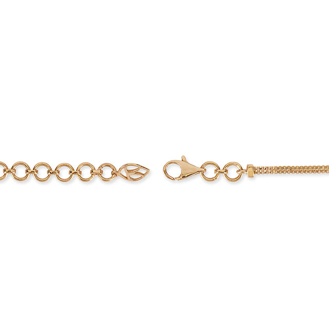 Tanishq 18KT Delicate Ixora Necklace Set for Women 3