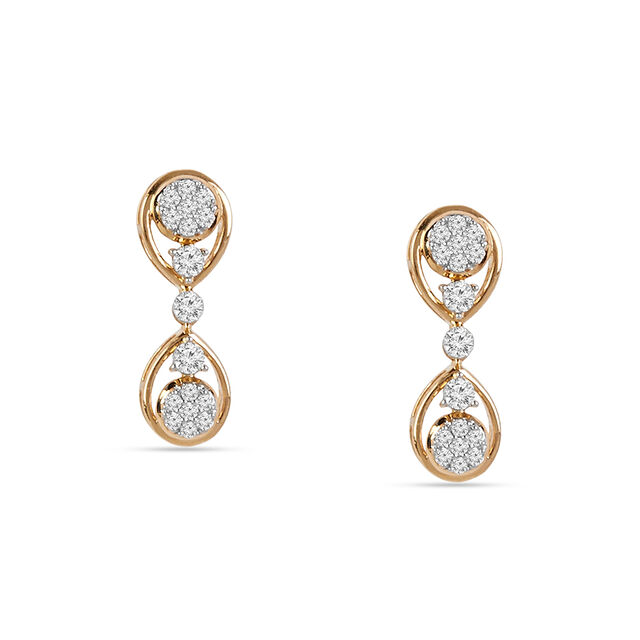 Tanishq 18 KT Pookalam Loop Necklace Set for Women 4