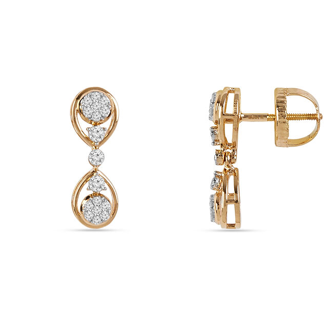 Tanishq 18 KT Pookalam Loop Necklace Set for Women 5