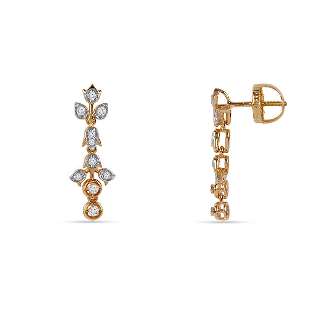 Tanishq 18 KT Budding Harmony Necklace Set for Women 4