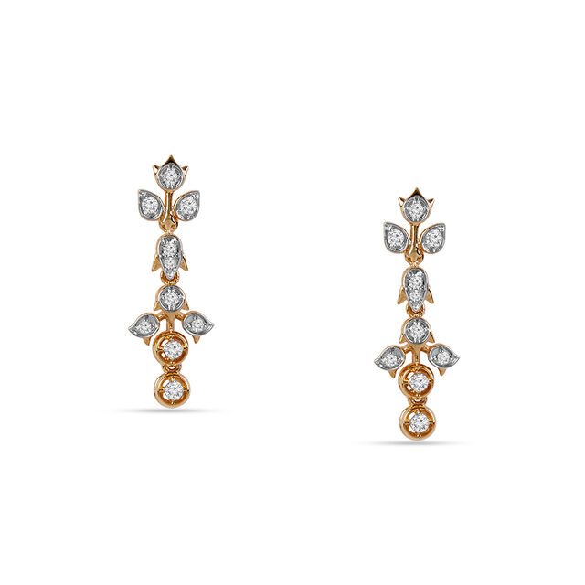 Tanishq 18 KT Budding Harmony Necklace Set for Women 5
