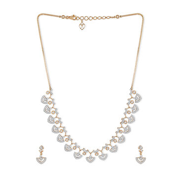 Tanishq 18KT Palakka Recall Necklace Set for Women