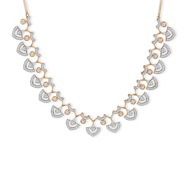 Tanishq 18KT Palakka Recall Necklace Set for Women 3