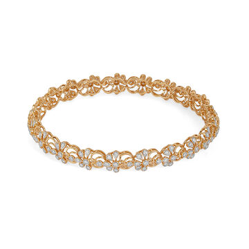 Tanishq 18KT Garden Lattice Gold Bangle for Women