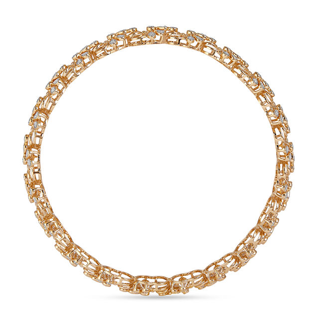 Tanishq 18KT Garden Lattice Gold Bangle for Women 4
