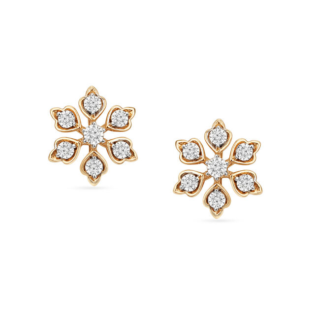 Tanishq 18KT Golden Blossom Necklace for Women 4