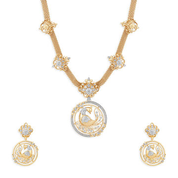 Tanishq 18KT Mayur Mandala Necklace