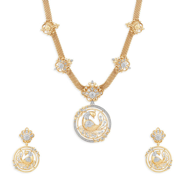Tanishq 18KT Mayur Mandala Necklace 