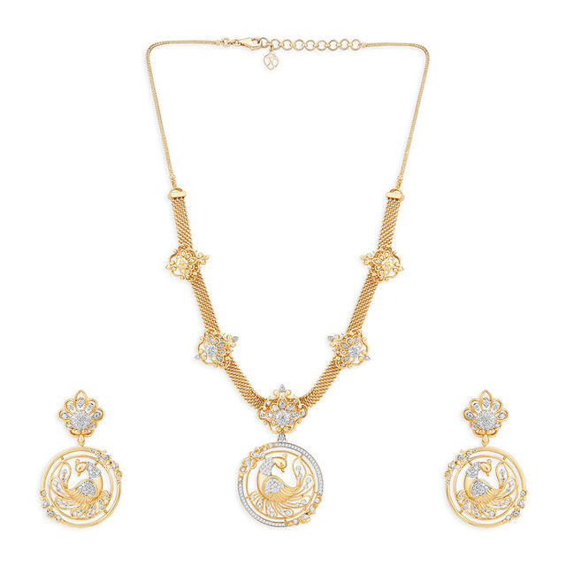 Tanishq 18KT Mayur Mandala Necklace 2