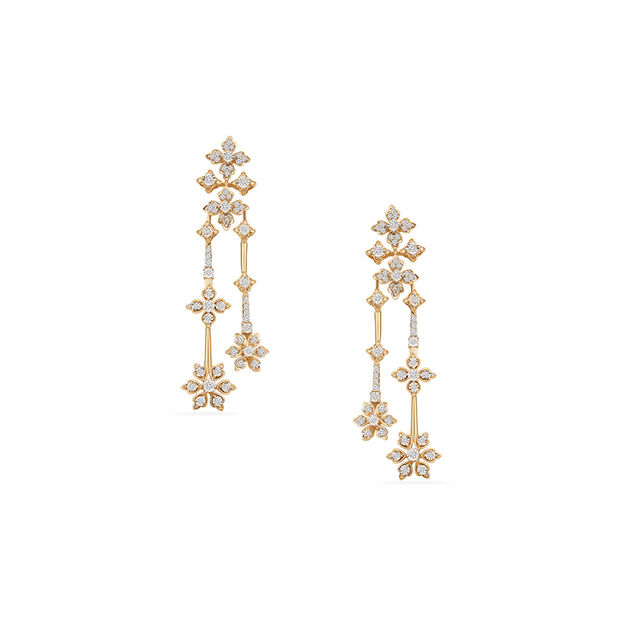 Tanishq 18KT Starfall Necklace Set for Women 4