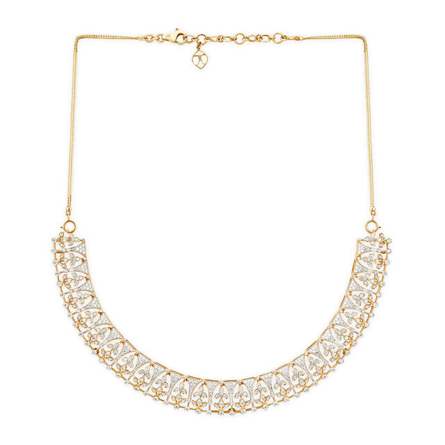 Tanishq 18KT Kasu Prarthana Necklace Set 3