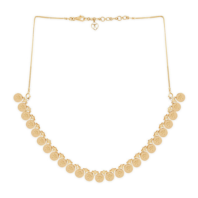 Tanishq 18KT Kasu Prarthana Necklace Set 4