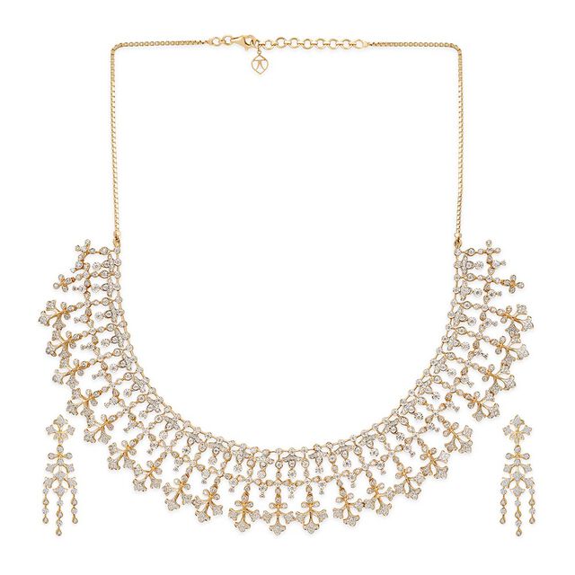 Tanishq 18KT Kazuthilla Contrast Necklace Set 2