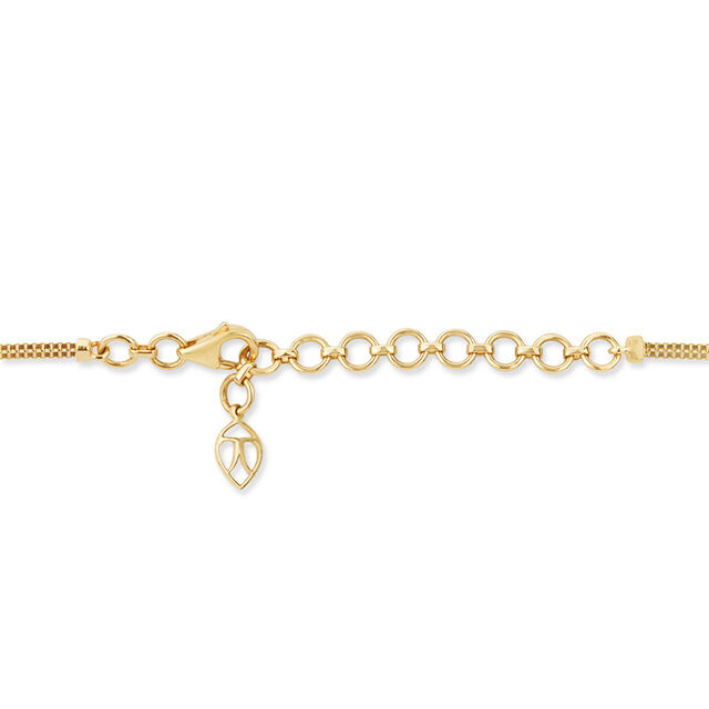 Tanishq 18KT Inverted Lotus Radiance Necklace Set for Women 3