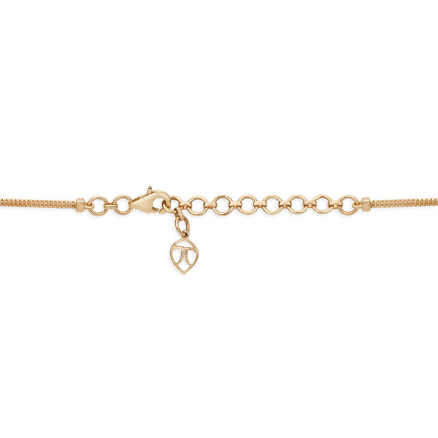 Tanishq 18KT Floral Panel Necklace Set for Women 4