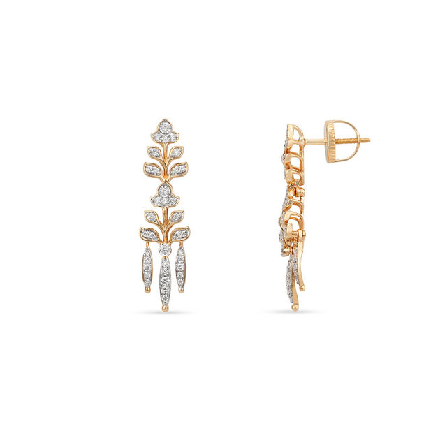 Tanishq 18KT Diamond Mullamottu Revival Necklace Set for Women 6