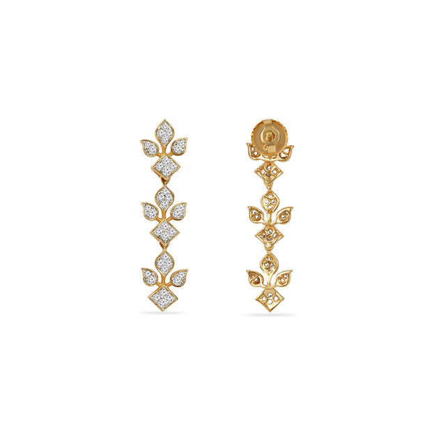 Tanishq 18KT Thumba Cascade Drop Earrings for Women 3