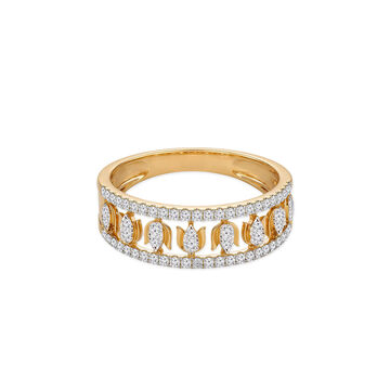 Tanishq 18KT Inverted Lotus Band for Women