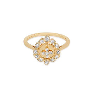 Tanishq 18KT Coin Blossom Ring