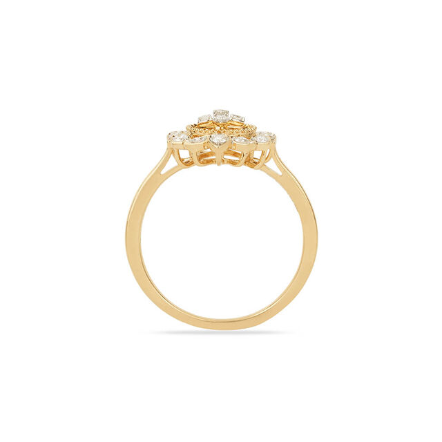 Tanishq 18KT Coin Blossom Ring 3