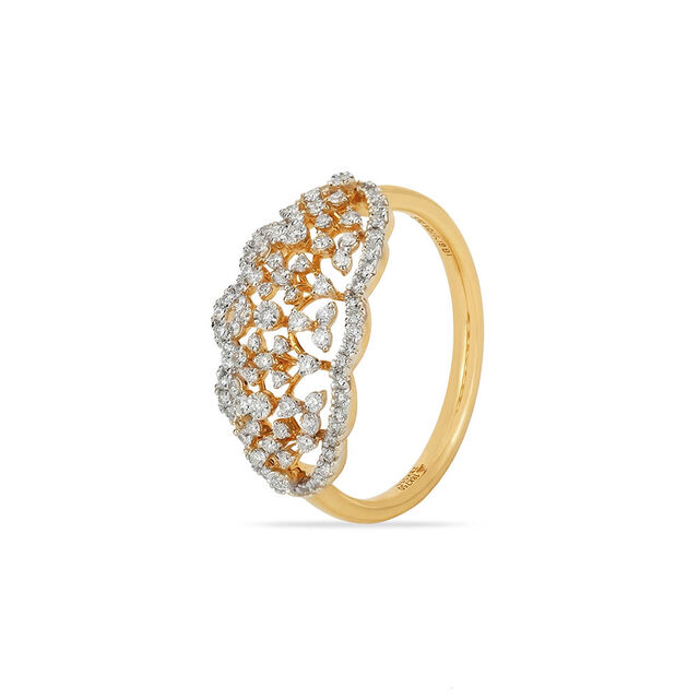 Tanishq 18KT Diamond Constellation Ring for Women 2