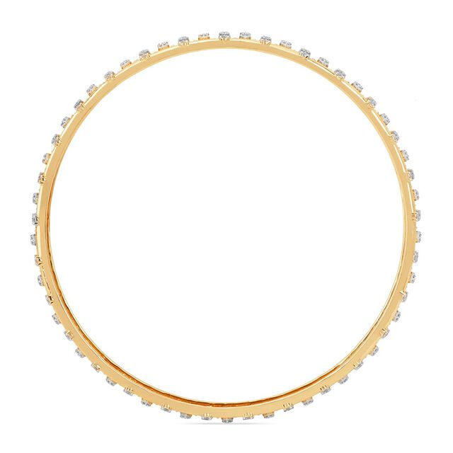 Tanishq 18KT Lotus Garland Bangle for Women 3