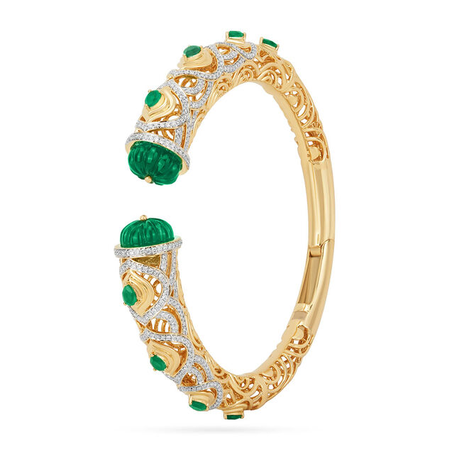 Tanishq 18KT The Silk Border Oath Bangle for Women 2