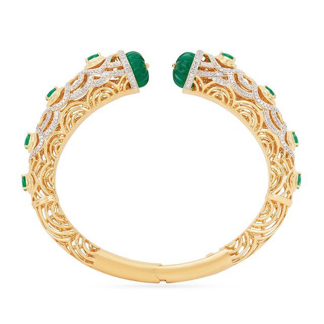 Tanishq 18KT The Silk Border Oath Bangle for Women 3