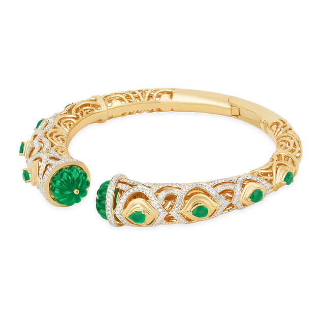 Tanishq 18KT The Silk Border Oath Bangle for Women 4