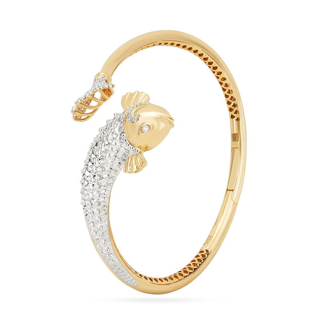 Tanishq 18KT Swim Beneath the Skin Bangle for Women 2