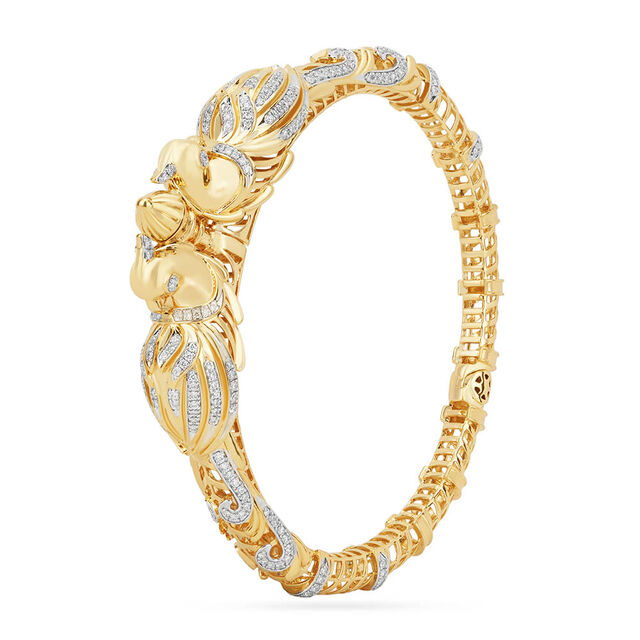 Tanishq 18KT Whisper Between Two Wings Bangle 2