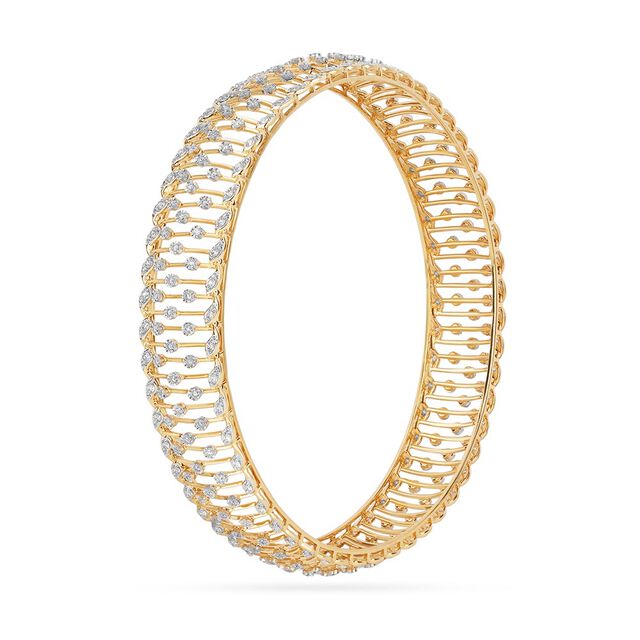 Tanishq 18KT Circle of Strength Bangle for Women 2