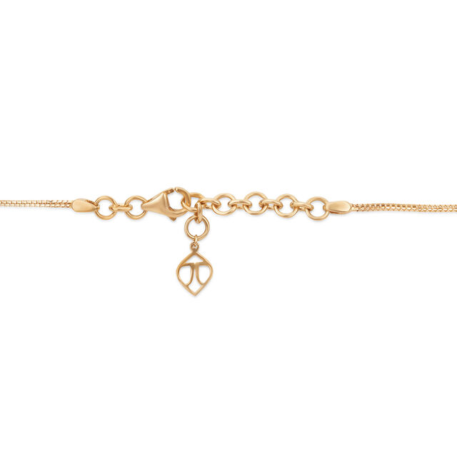 Tanishq 18KT Lotus Border Cascade Set for Women 4