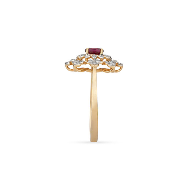 Tanishq 18KT Nocturne Bloom Ring for Women 3