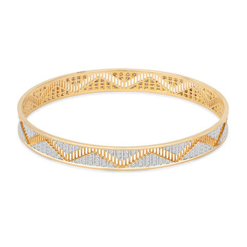 Tanishq 18KT Zari Rhythm Bangle for Women
