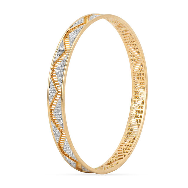 Tanishq 18KT Zari Rhythm Bangle for Women 2