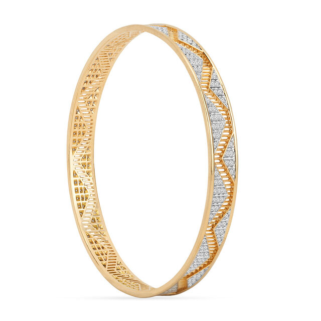 Tanishq 18KT Zari Rhythm Bangle for Women 3