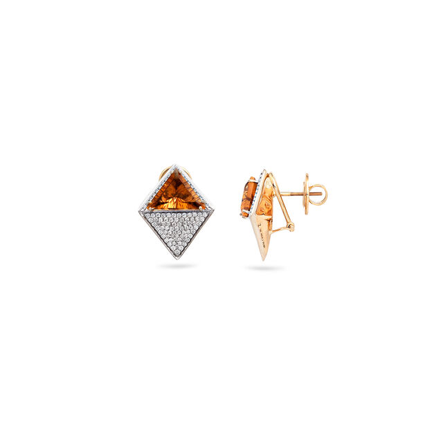 Tanishq 18 KT Diamond Earrings for Women 2