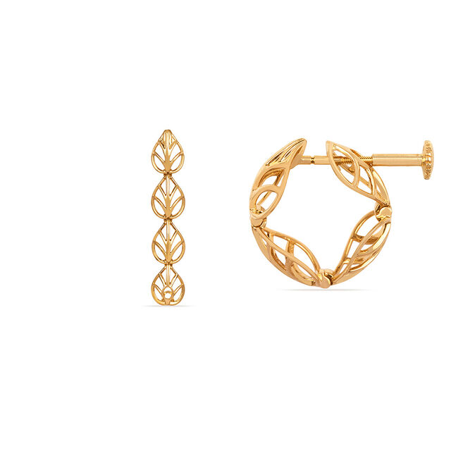 Tanishq 18KT Gold Earrings for Women 5
