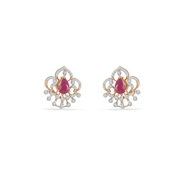 Tanishq 18KT Diamond Necklace Set for Women 6
