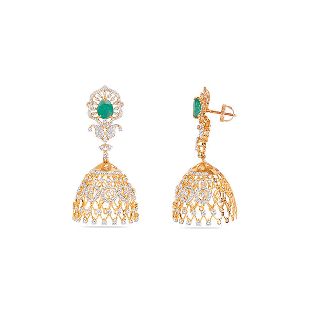 Tanishq 18KT Diamond Necklace Set for Women 10