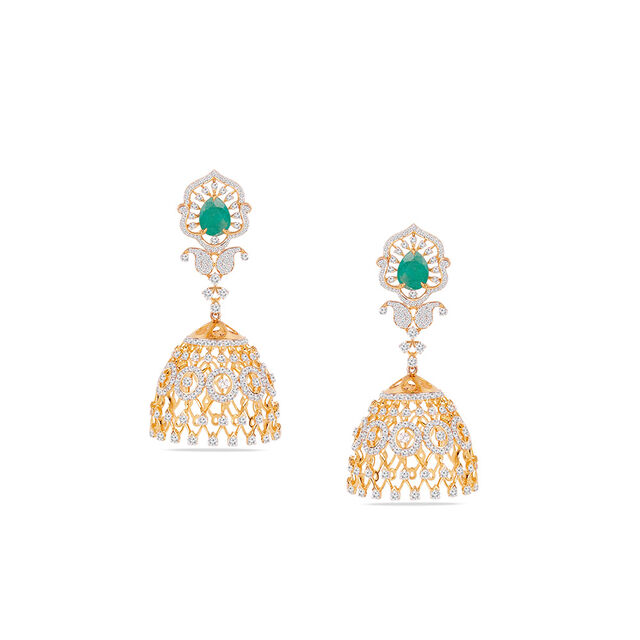 Tanishq 18KT Diamond Necklace Set for Women 9